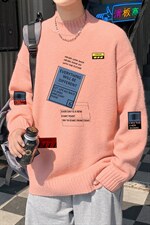 ！高品质2023秋冬新款男士半高领毛衣百搭潮流针织衫M616P50图片