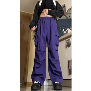 8XL-M刺绣冲锋裤男款大码春秋户外机能登山裤直筒阔腿裤KZ020P50图片