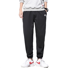2021秋季新款日系白墙大码男纯色束脚小脚休闲裤卫裤K389-P40，男装休闲裤，电商A001