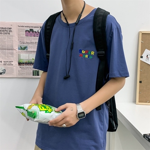 20春夏四季爆纯棉短袖T恤 港风白色711 T339 P30图片