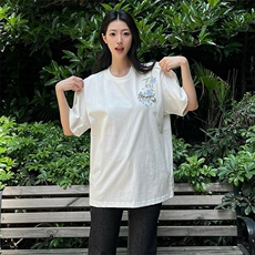 万针全刺绣解构设计260克重磅双纱纯棉高品质美式高街短袖T恤特35，男装T恤，电商A486