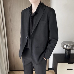 轻熟风西装高级西服外套休闲单西男士职业商务正装帅气Y71-P65图片