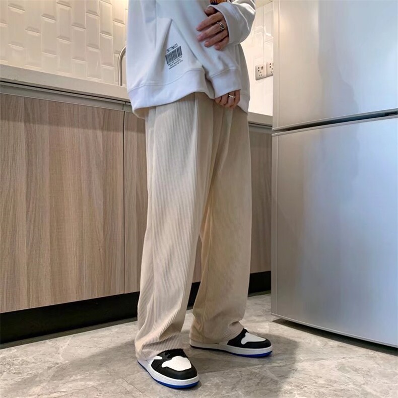 街舞运动裤宽松束脚裤高腰卫裤灯芯绒KX02P35图片