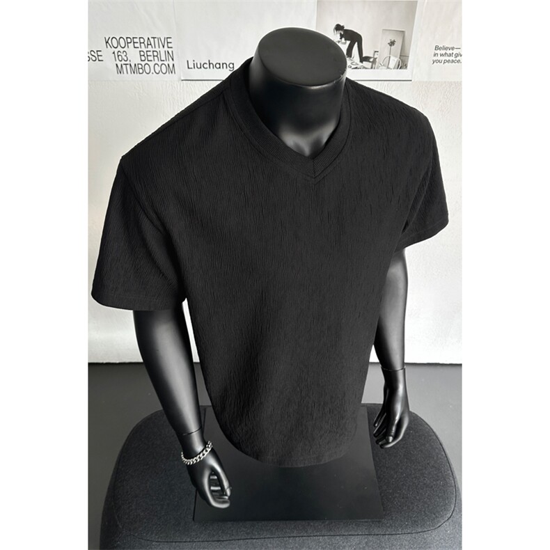 HT26202改短港风假模大码鸡心领短袖T恤M-5XHT26215-特P14，男装T恤，电商A022