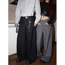 2025春季新款美式高街插袋宽松阔腿西裤B315-K25720-特p40控78，男装休闲裤，电商B313