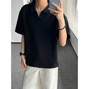 主推重磅POLO衫夏季短袖翻领半袖上衣cleanfit正肩t恤衫S419特28图片