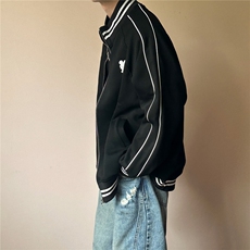 2026春现货立领卫衣外套男士宽松休闲绣花上衣A351-AW2529-P95，女装短外套，电商A351