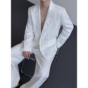 现货 25手工立体花朵男士设计感礼服重工西装xz161-p168图片