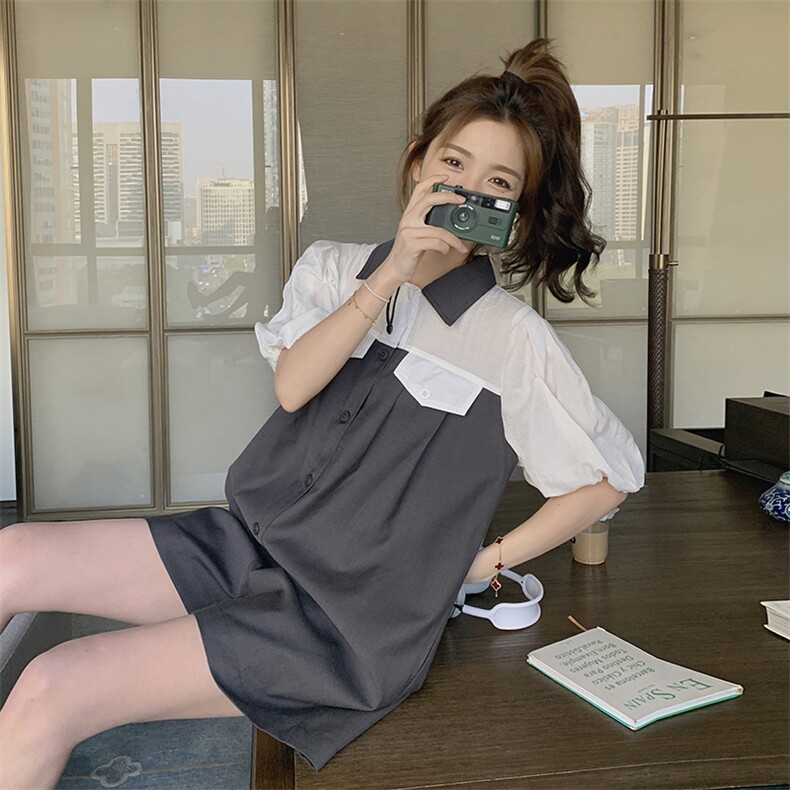 2C051-夏季拼接工装连体裤-L002-P100-K158,女装连体裤,2C051