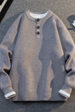 8815-P602025年秋冬新款休闲毛衣男士时尚长袖宽松针织衫上衣，男装针织衫/毛衣，电商A113