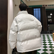 港风鳄鱼纹钢印字母图案设计大码休闲潮流棉衣男MY77727P128控168，男装棉衣，星座227-7