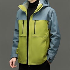 中老年冲锋衣男士2026秋冬季新款加绒保暖户外登山服休闲夹克外套，男装夹克，电商B212（原钱塘6029）