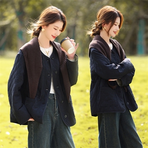 夹棉棉服女保暖舒适休闲2025冬季时尚休闲外套棉衣