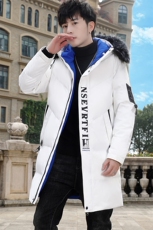 棉衣男冬季连帽中长款大毛领百搭长款加厚棉服外套MY1668-P113，男装棉衣，星座310B