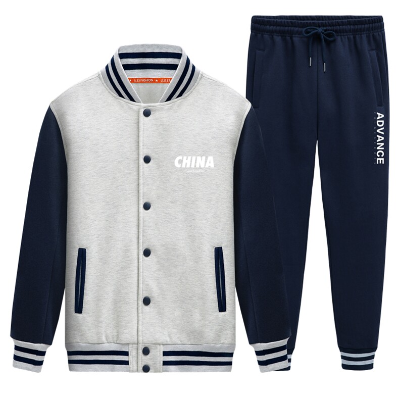 2025秋季新款棒球服套装情侣学生班服运动装XZ102A-4-8602-P95,男装休闲套装,星座211-2