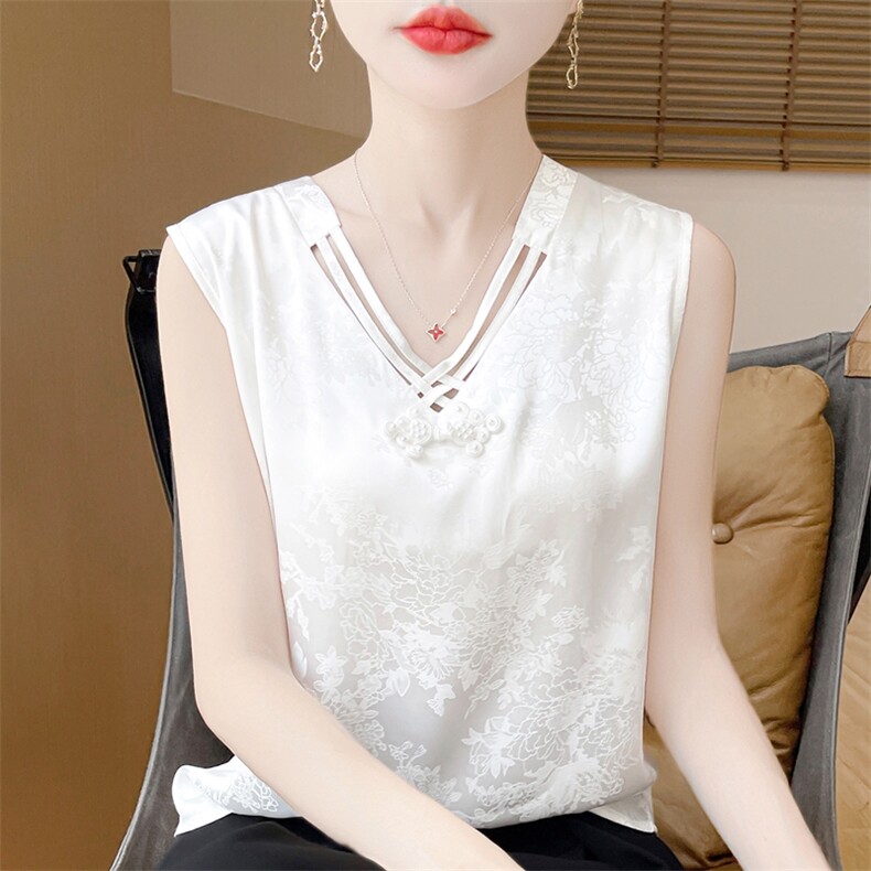 圆领新款针织吊带女无袖纯色背心简约百搭宽松套头上衣内,针织衫/毛衣,绒宛羊绒