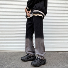 美式嘻哈高街街头复古宽松老爹裤oversize男牛仔裤长裤N06058-P48，男装牛仔裤，星座308B-1