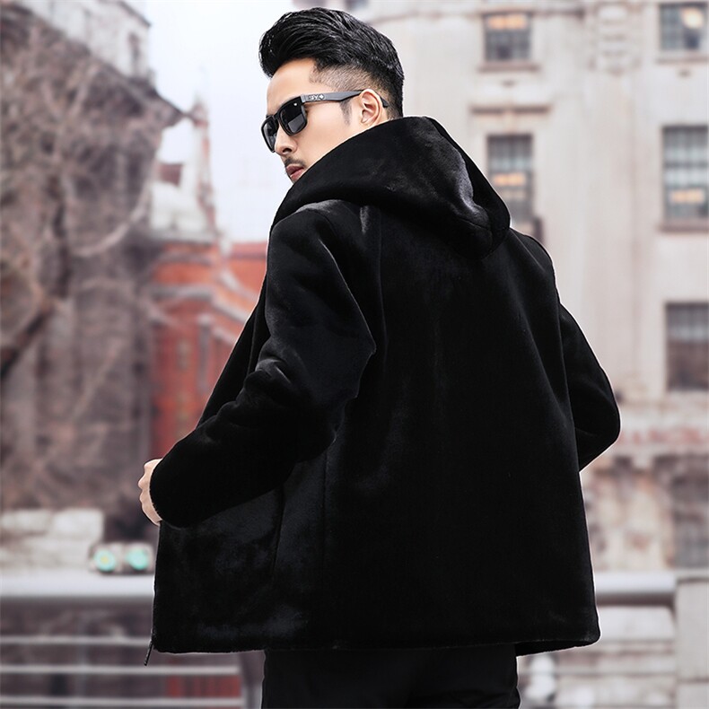 D208869新款2021男式连帽外套仿金貂绒保暖夹克P276,男装夹克,电商B360
