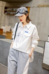 春季新款小衫潮搭胸前别针百搭图片