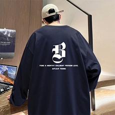 抖音得物供货量大从优可提供视频美式长袖T恤CT681特P25，男装T恤，电商A486