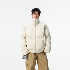现货万件入仓供抖音得物防水防污立领pu皮棉服218-7-M120-特60图片