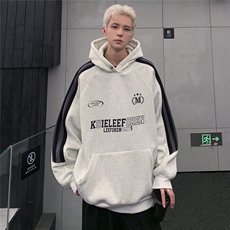 现货潮情侣美式撞色插肩袖卫衣宽松连帽帽衫男w96-p78，男装卫衣，电商C307