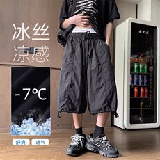 机能工装短裤男夏季薄款宽松裤衩休闲速干五分裤子网图D2239-p36，男装牛仔裤，星座302B