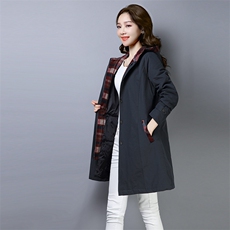 2023秋冬新款棉衣保暖加厚加棉衣外套女中长款539款，女装棉衣/棉服，秋牧寒烟