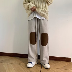 直筒裤子男女秋冬季设计感小众休闲裤潮牌高街拖地长裤GH125-P52图片