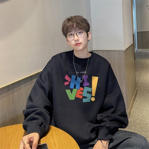 ！圆领卫衣男装港风长袖t恤男外套男 WY510-特P23图片