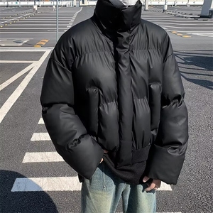 皮棉衣男女宽松短款棉服冬季加厚保暖棉袄面包服立领外套 MT34图片