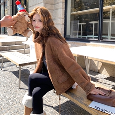 2025年冬季新款皮毛一体超火爆8063-P185-K288，女装羊羔毛/颗粒绒，浙宝115