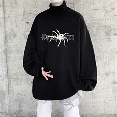 抖音供货、现货秋季冬高领毛衣宽松打底衫D223A-MG2302-特P45，男装针织衫/毛衣，电商019-1