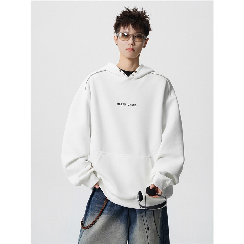 秋季休闲连帽卫衣潮外套XZ808B-WH006-常规P58-加绒P68,女装短外套,星座808B
