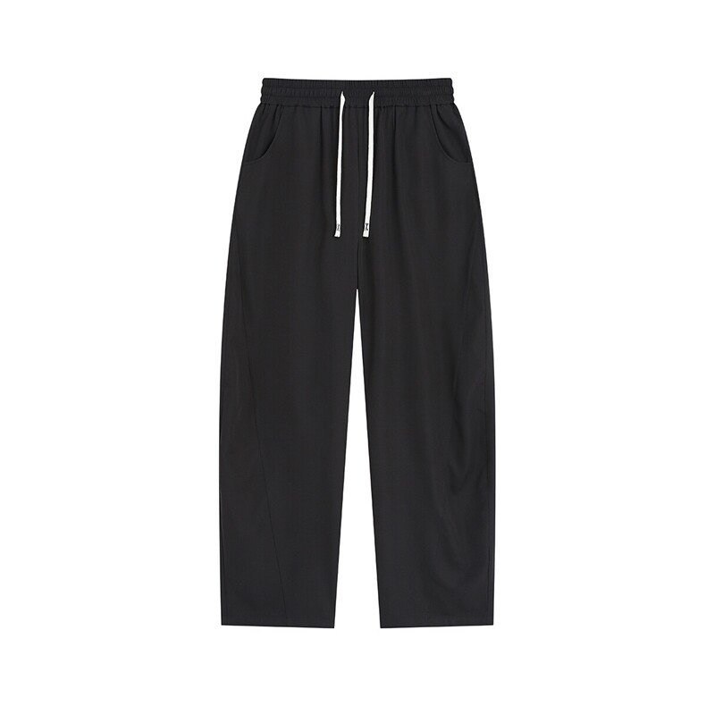 冰丝纯色简约弯刀休闲裤K106平铺92%聚酯纤维8%氨纶(S-2XL)TP24,男装休闲裤,电商A088