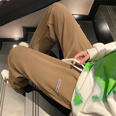 高品质2024春新款港风水洗做旧宽松阔腿休闲裤K306-P68，男装休闲裤，星座914-3