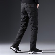 BAMJ-6601钱塘2020-2中年男士休闲商务简约冬季厚款羽绒裤P115，男装棉裤，钱塘207-2