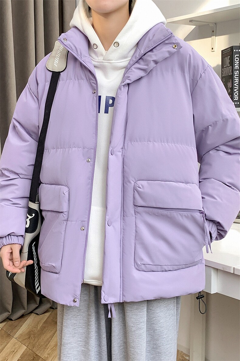 冬上新加棉加厚棉服港风宽松立领棉衣外套男女8349-P115控价158,男装棉衣,电商A441-1