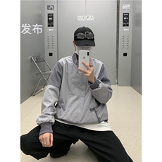 美式飞行员夹克男春秋季ins潮牌宽松休闲棒球服外套JK06592-P65，男装夹克，星座308B-1