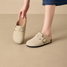 X4008-P125勃肯鞋女平底拖鞋外穿休闲鞋子女，男鞋拖鞋，星座1407-3