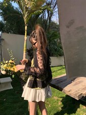 舞动蕾丝防晒衬衫，女装衬衫，Queena PHoebe