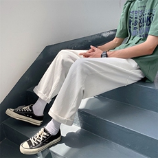 现货7色2025春夏款纯色牛仔裤直筒牛仔九分裤A125-8802-特P30，男装牛仔裤，电商A125