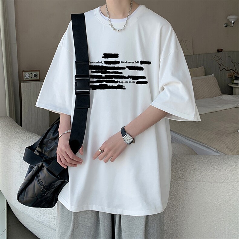230g重磅纯棉短袖t恤男大码半袖半截袖DX17445-P20,男装T恤,电商A040