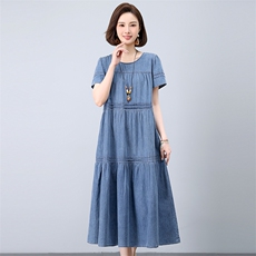 2025年夏季休闲文艺天丝连衣裙，女装连衣裙，悦见她