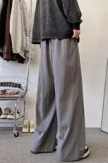8XL-M特大码风棉麻裤男长裤子宽松直筒型休闲拖地裤k955P65，男装休闲裤，电商D206-1