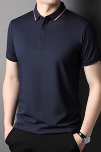 男式2023年夏季新款T恤衫男短袖翻领休闲polo体恤上衣爆图片