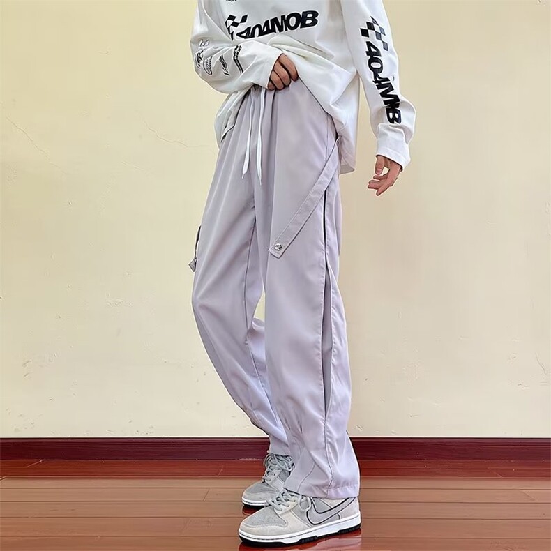 美式冲锋裤子男潮牌运动登山裤宽松高街直筒休闲工装裤FK06-P36,男装休闲裤,星座1001-1