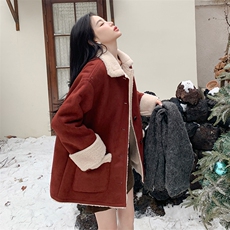 新款有货！红色麂皮外套2C213-8209-P205-K298，女装短外套，2C213