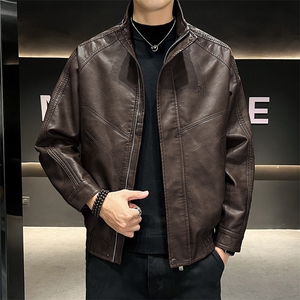 秋季现货大码休闲皮衣外套8326-P100控189大码元图片