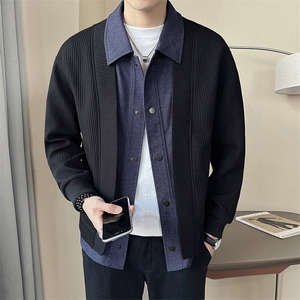 店主风~2025春季韩版假两件夹克外套  K521/P105图片